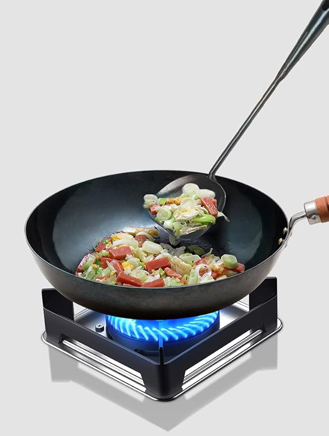 ZhenSanHuan Chinese Traditional HandMade Iron Spatula & Ladle Wok Tool Set,Long wok utensils (Ladle and Spatula Set)