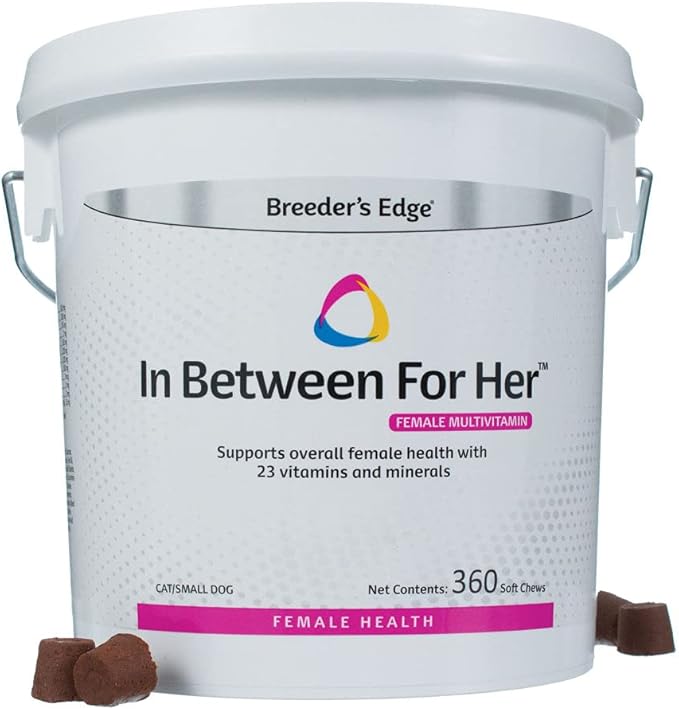 Revival Animal Health Breeder's Edge in Between for Her, Female Multivitamin for Cat/Small Dog- 360 ct