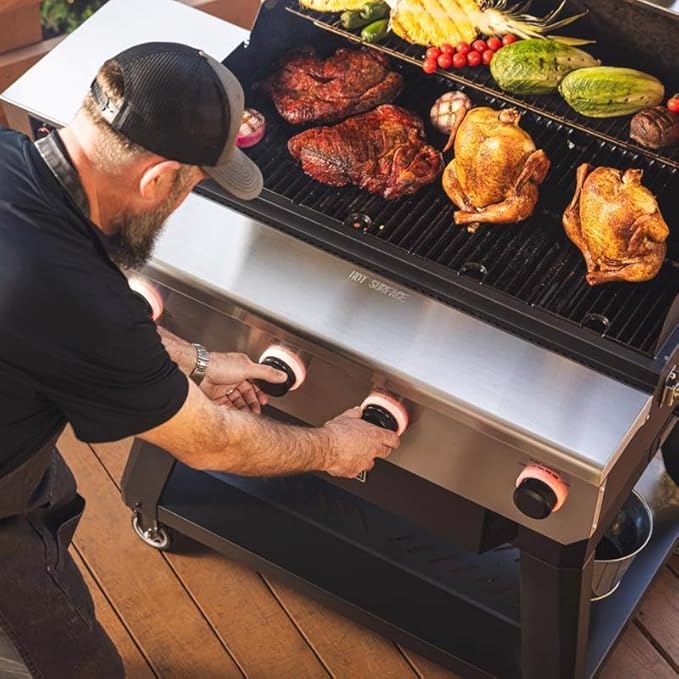 recteq X-Fire Pro 825 Wood Pellet Smoker Grill, Wi-Fi Electric Pellet Grills, Dual Cooking Modes for Hot and Fast + Low and Slow Cooking, Smoke, Sear, & More
