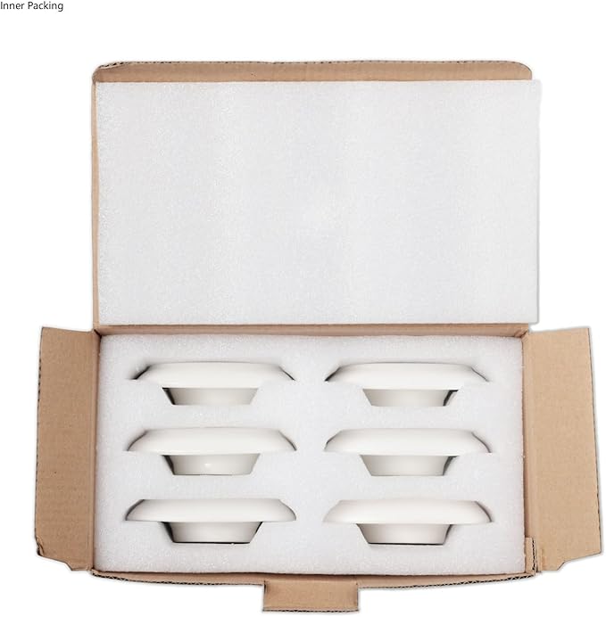Ceramics White Egg Cups Egg Holders for Hard Boiled Eggs Set 6pcs
