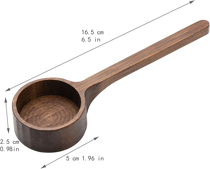 Bamboo Wooden Coffee Scoop for Jars Farmhouse Minimalist Food Jar Scoop