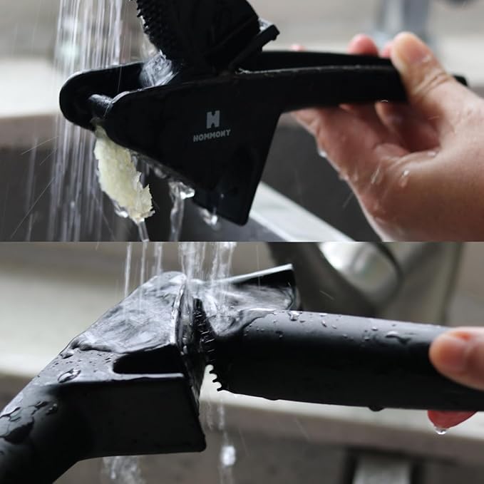XPress | All-In-One Garlic Press Easy to Use & Clean, Effortlessly Squeeze Garlic Mincer, Durable Nylon Plastic Garlic Crusher, No Peel Needed & No Smelly Fingers