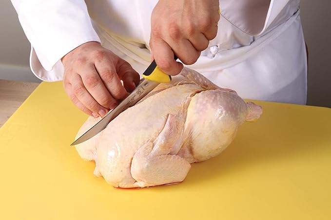 Mercer Culinary Millennia Colors Boning Knife, 6-Inch Curved, Yellow