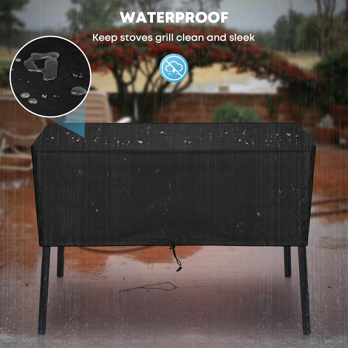 Stanbroil Patio Cover for Camp Chef 2 Burners Stove, Outdoor Stove Cover for 14'' x 32'' Camp Stove, Fits OSD-60LW, EX-60, CC-60, DL-60, DC-60LW, DH-280, DH-170, SOC-60