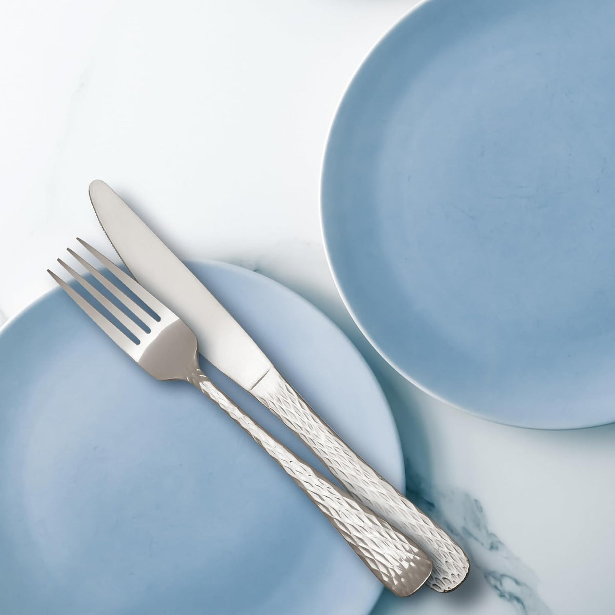 Hampton Forge – Melody Hammered – 20 Piece Flatware Set, Service for 4
