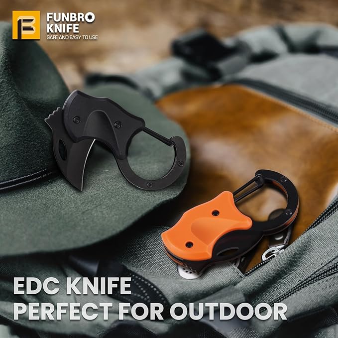 Small Pocket Knife Gift for Men, Keychain Box Cutter with 1.34inch Blade, Mini Folding Knives EDC Gadgets for Everyday Carry, Stocking Stuffers Gift for Adults Men Him