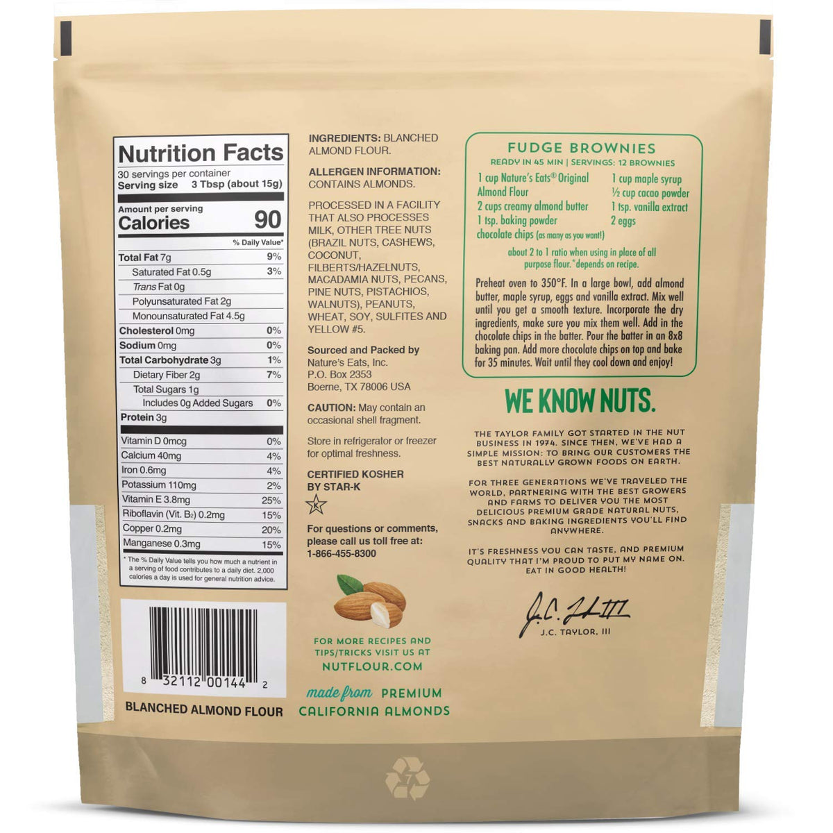 Nature's Eats Almond Flour Superfine Blanched, 16.0 Ounce