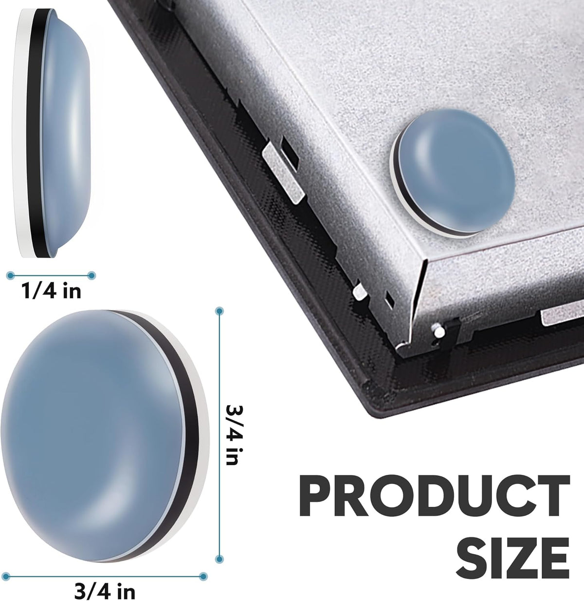 Appliance Sliders for Kitchen 24 PCS Self-adhesive Small Kitchen Finds Appliance Slider Hacks Easy to MovIing & Space Saving Must Have Home Gadgets Mixer Accessories for Countertop