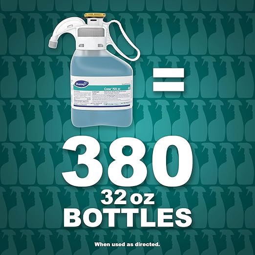 CREW Diversey 5019237 Non-Acid Bowl & Bathroom Disinfectant Cleaner Floral 47.3oz 2/Carton