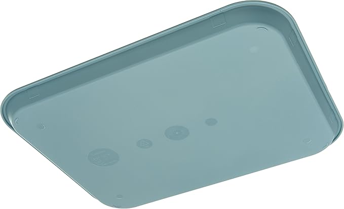 Carlisle FoodService Products Cafe Plastic Fast Food Tray, 14" x 18", Slate, (Pack of 12)