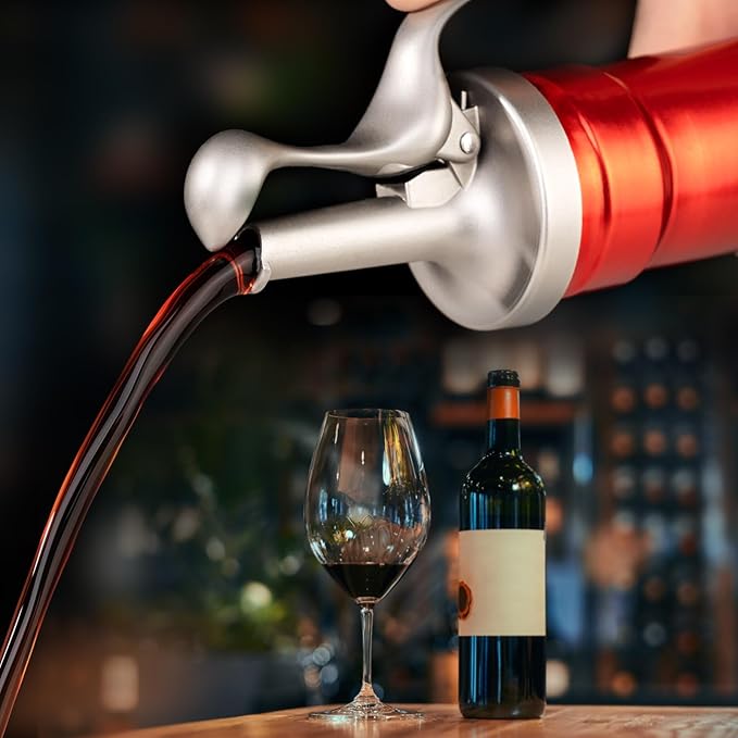 3-in-1 Liquor Bottle Pourers with Speed Spouts, Olive Oil Spout with Built-in Caps - Dishwasher Safe, Alcohol Speed Spouts - 2PCs with 2 Adapters