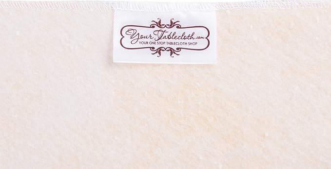 Yourtablecloth Heavy Duty Vinyl Rectangle or Square Tablecloth – 6 Gauge Heavy Duty Tablecloth – Flannel Backed – Wipeable Tablecloth with Vivid Colors & Many Sizes 52 x 90 Sand