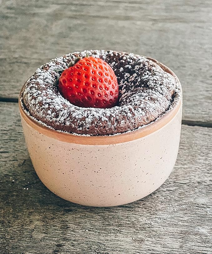 Mora 6oz Ceramic Ramekins, Set of 6 - Oven Safe Baking Dishes for Pudding, Creme Brulee, Souffle, Dip, Custard, Ice Cream