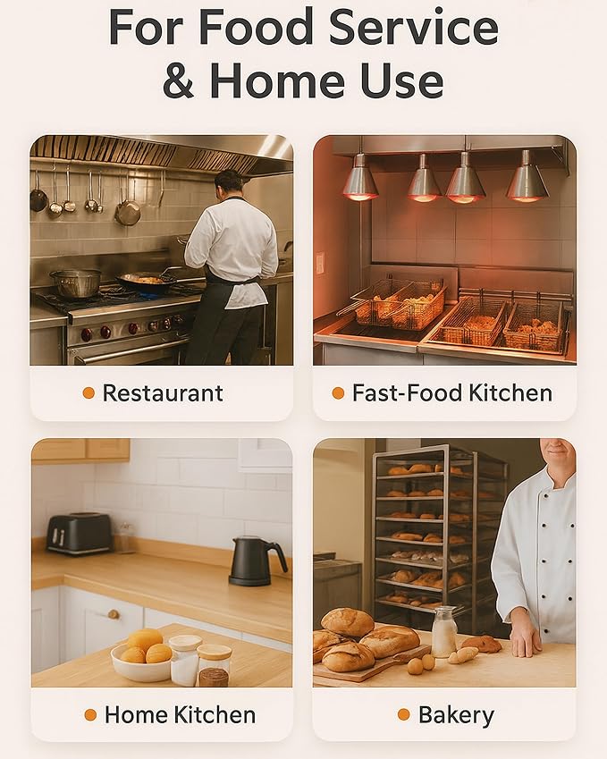 Commercial 6 Channel Kitchen Timer, Digital Stainless Steel Restaurant Timer with Loud Alarm, Multi-Event Reminder for Fryer, Baking