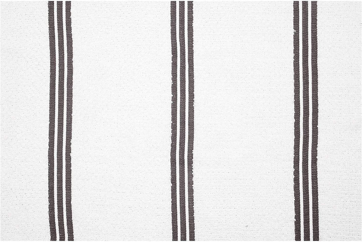 AMOUR INFINI Kitchen Towels Pack of 4 - Absorbent, Quick Drying Premium Cotton Tea Towel - Kitchen Linens 16x28 Inch Dish Towels with Hanging Loop (D.Grey)