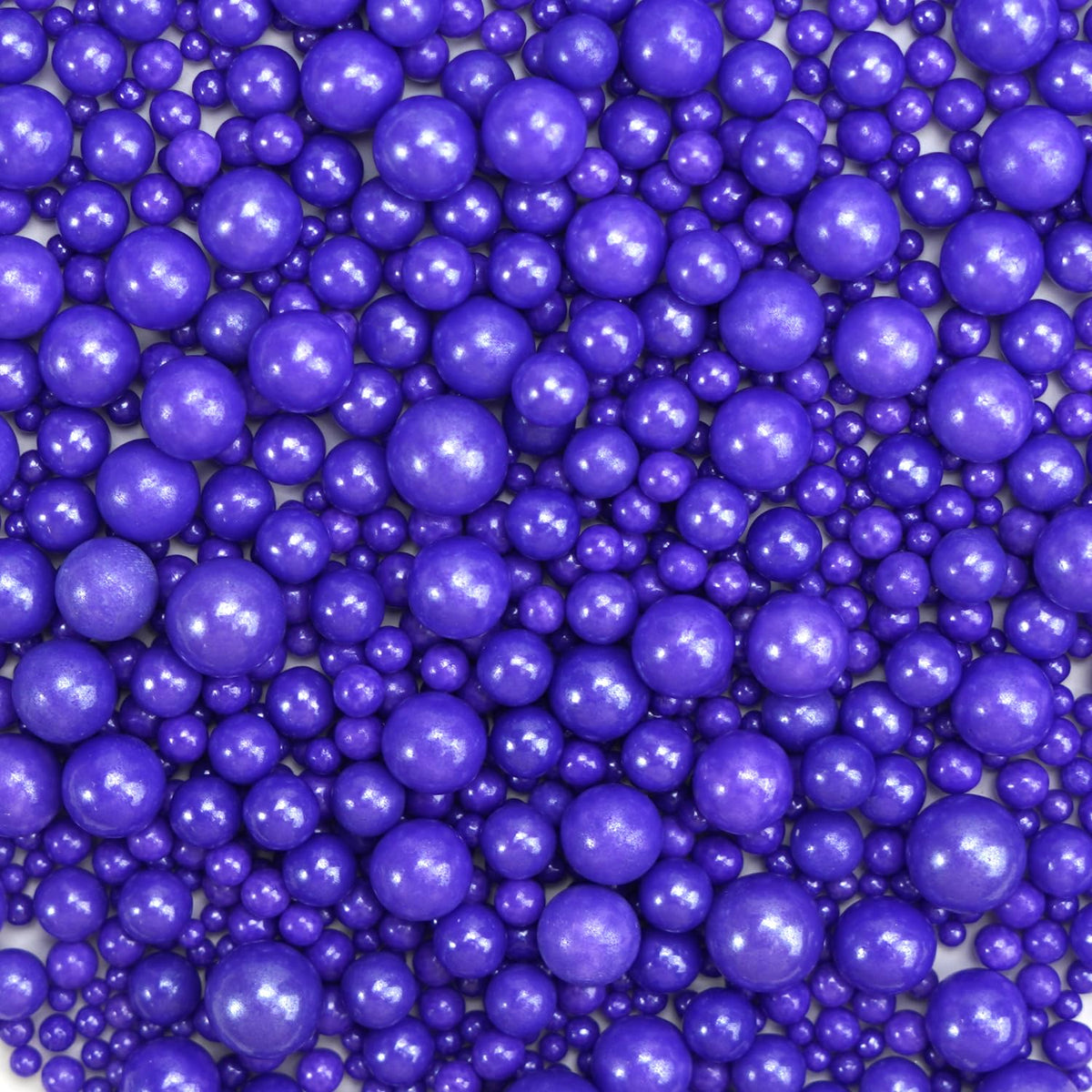 Dazzjoy Edible Pearl Purple Sugar Sprinkles, 130g/4.58oz, Purple Ball Pearls Sprinkles for Cake Decorating, Cupcake Toppers, Edible Cake Decoration