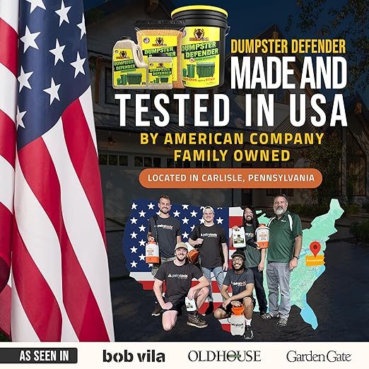 BEEST Dumpster Defender - 1.5lbs Outdoor Trash Can Deodorizer & Liquid Waste Absorber (Made in USA) Biodegradable Trash Can Odor Eliminator - Powerful Garbage Deodorizer for Always-Fresh Bins - 7 Cups