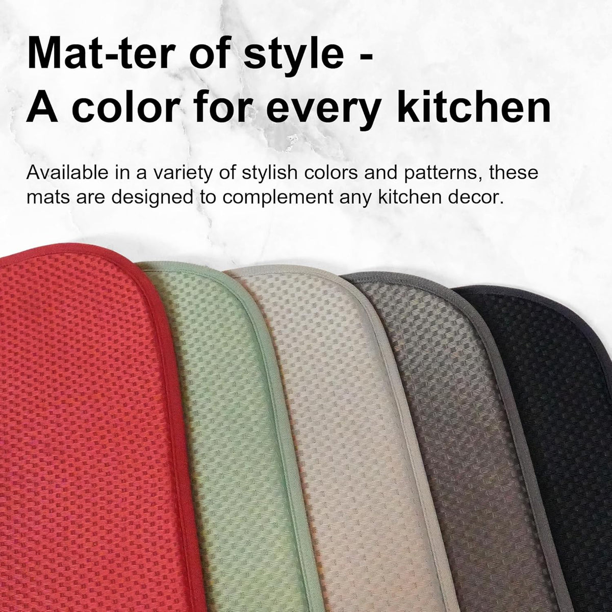 Light Gray Dish Drying Mats 17” x 24” – XXL Kitchen Drying Mat for Counter, Super Absorbent Microfiber Dish Rack Mat, Foldable Drying Pad for Dishes, Pots, Pans – Dish Drainer Mat