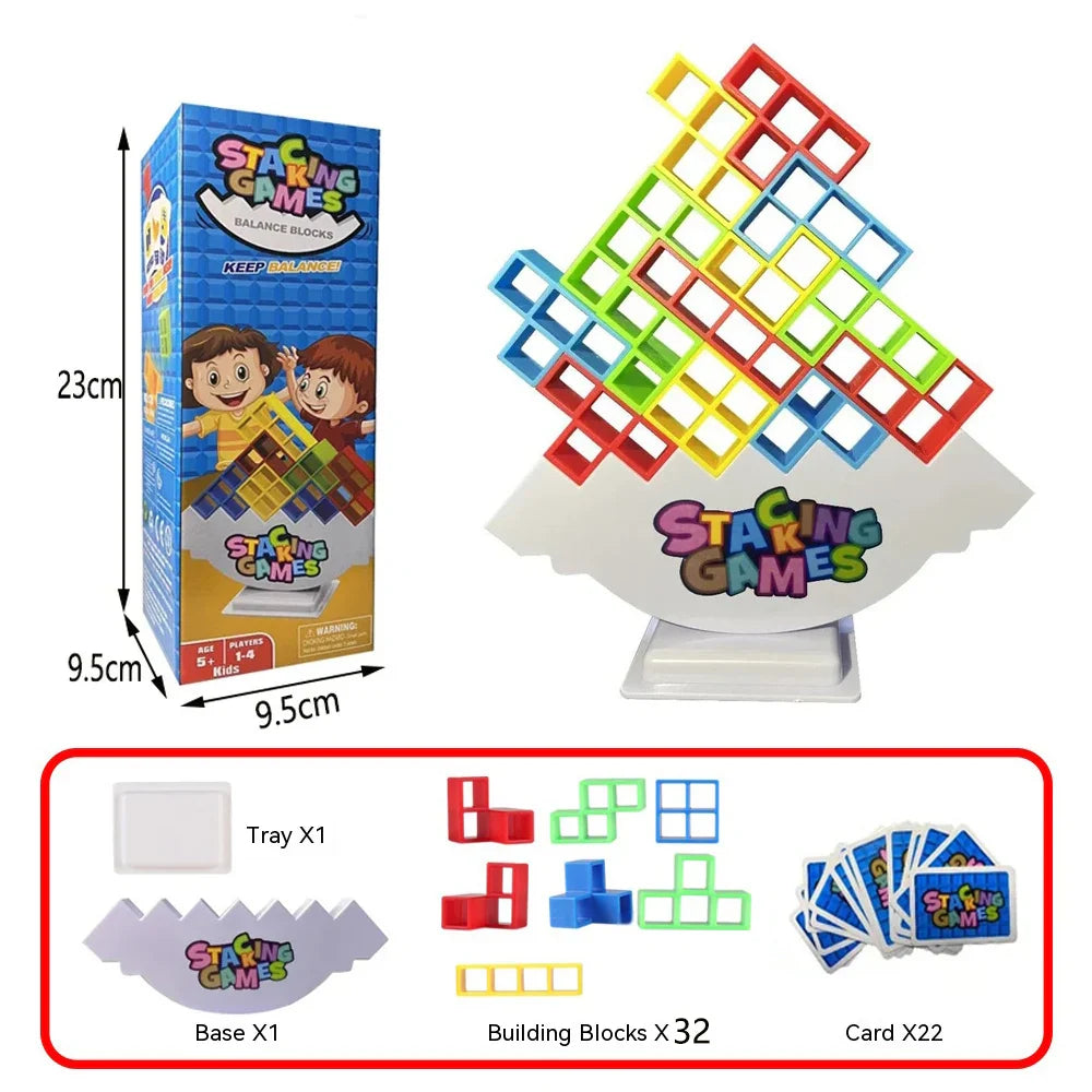 Tetra Tower Balance Block Game