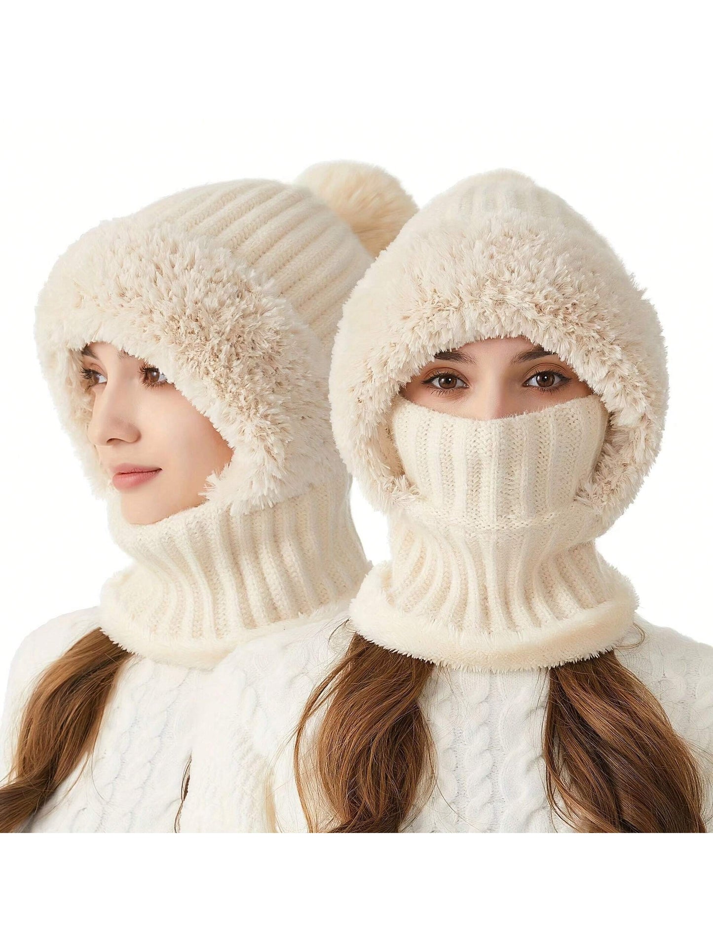 WarmthMax Thermal Lined Knit Hat - Pink