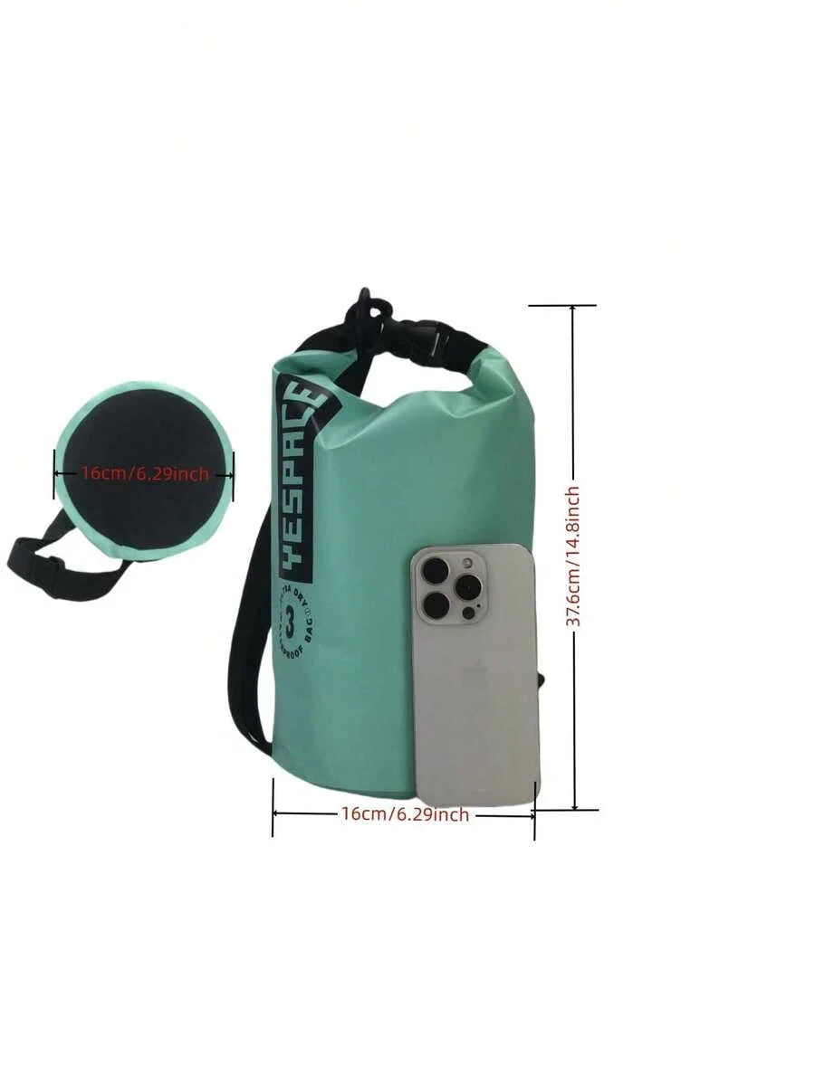 YESPACE Waterproof PVC Dry Bag Backpack With Mesh Pocket