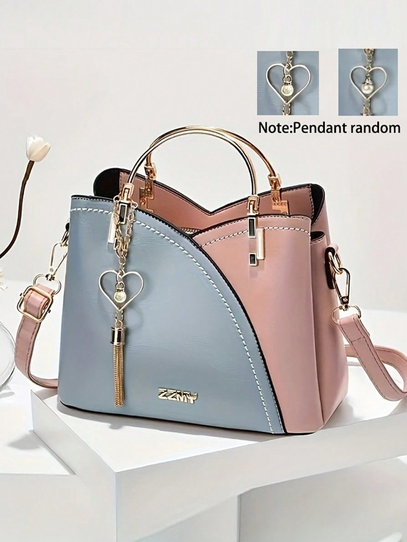 Colorful Heart-Shaped Crossbody Bag