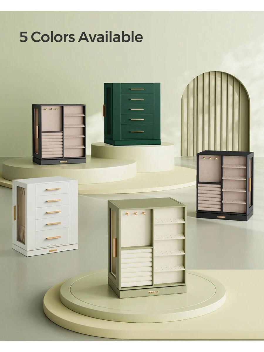 SONGMICS Jewelry Box 360° Rotating