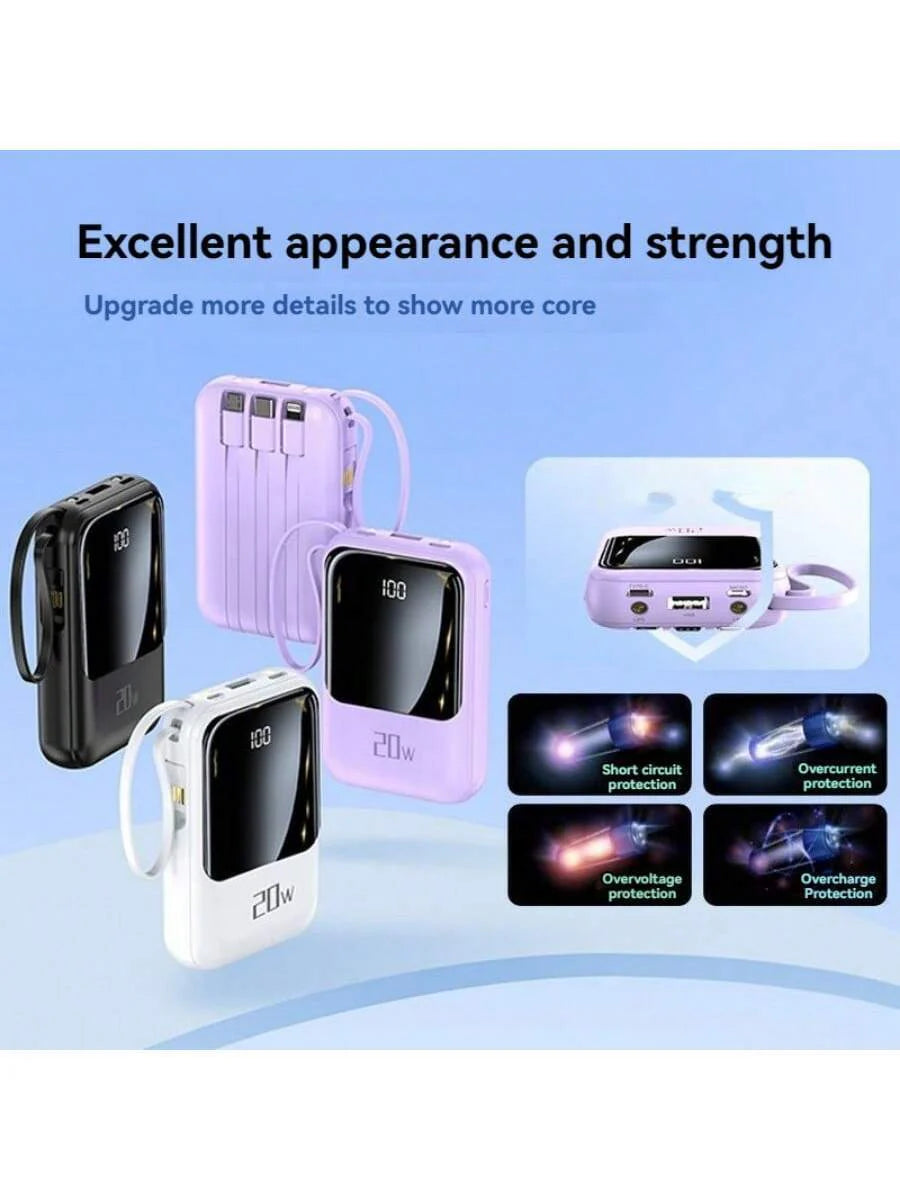 Small Portable Charger Power Bank PD20w Fast Charging