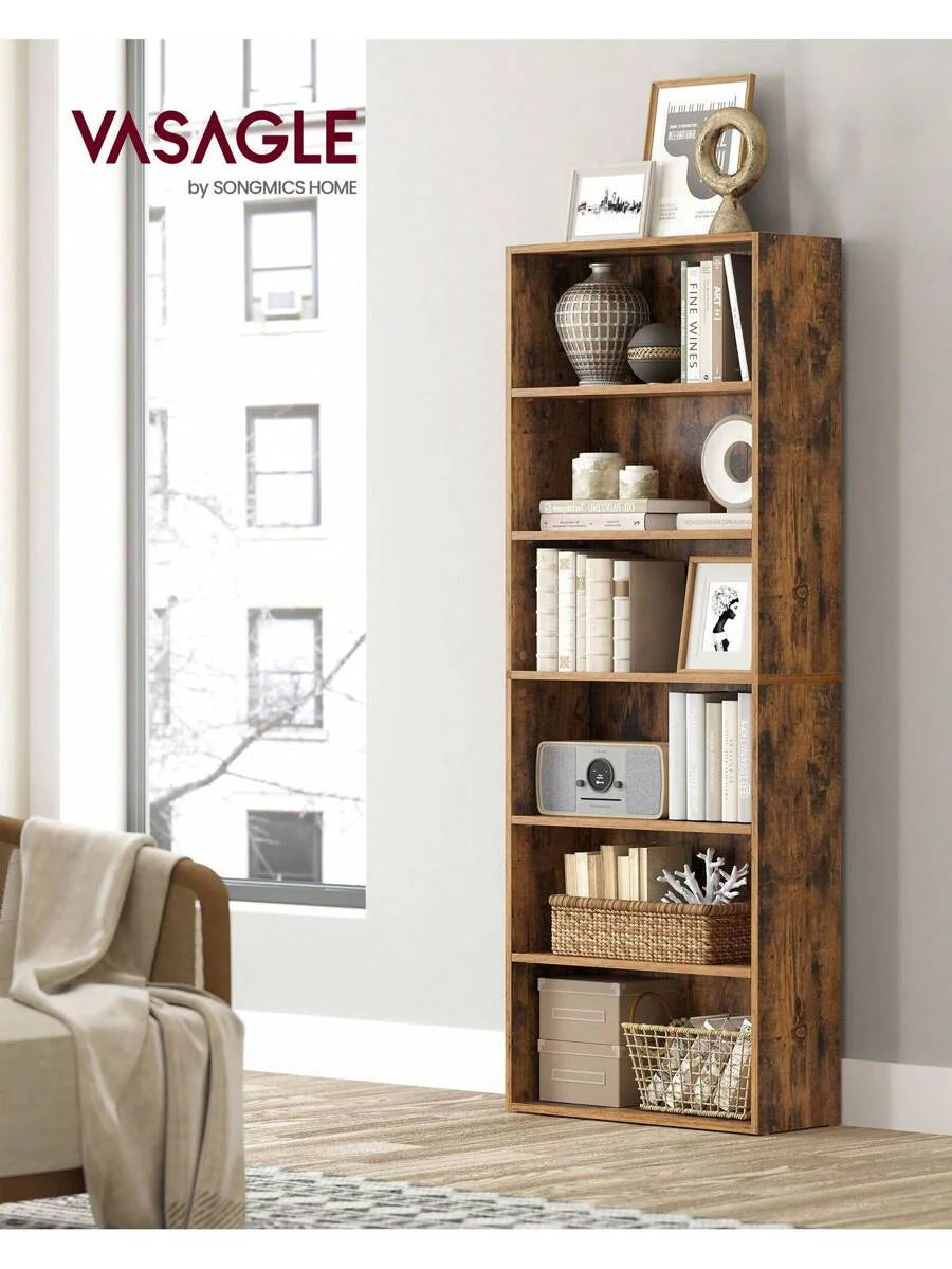 VASAGLE Bookshelf, 6-Tier Bookcase