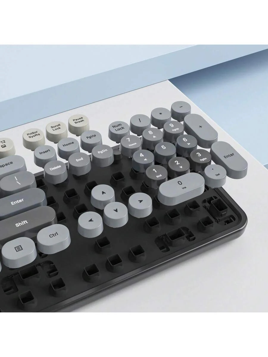 Wireless Keyboard And Mouse Set, Cute Keyboard And Mouse Combo