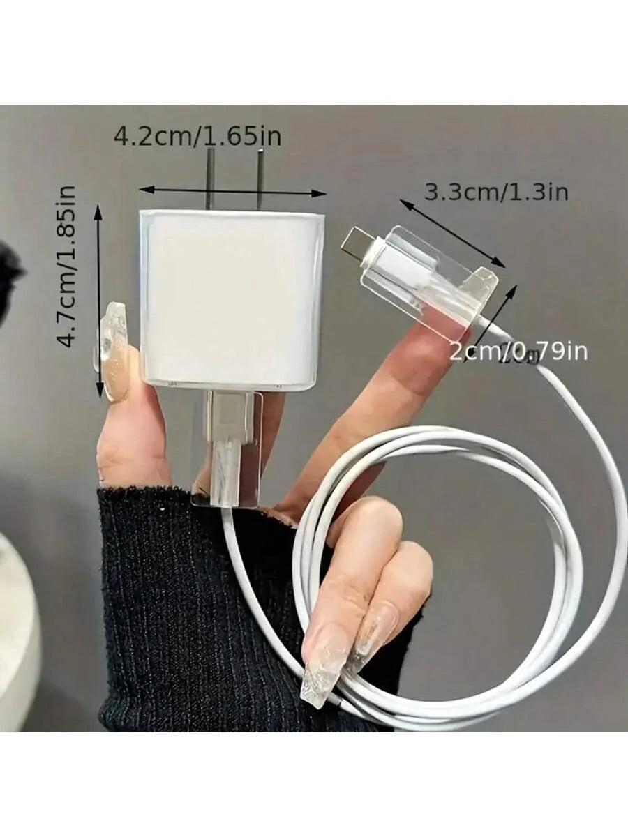 5pcs Cherry Design Charging Cable Protector