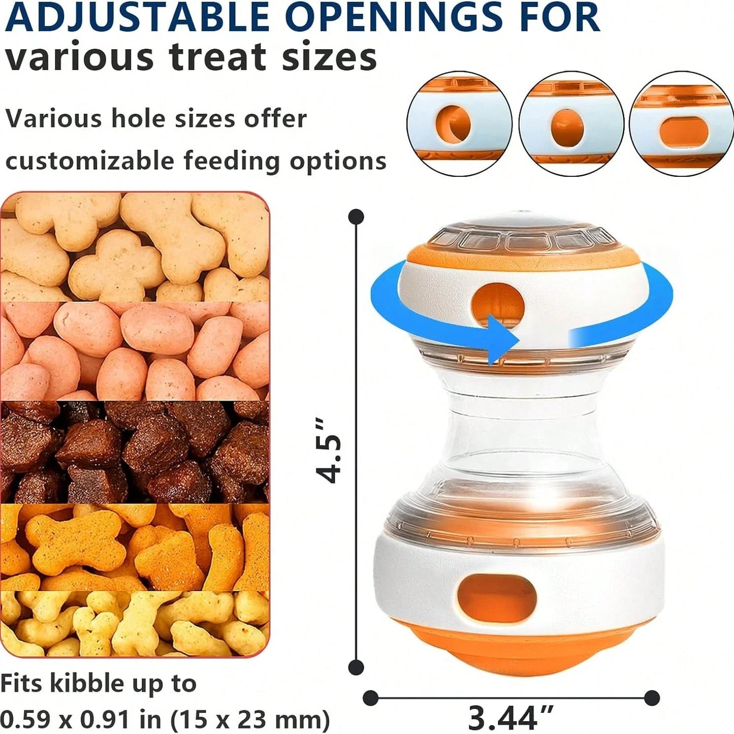 Interactive Dog Treat Dispenser Toy