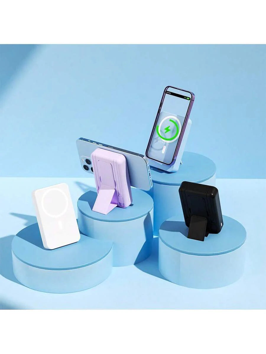 GAWFOLK Pink 10000mAh Power Bank With Stand