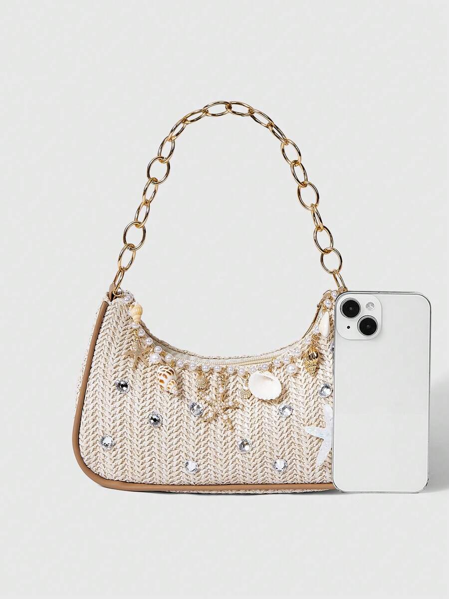 Viva Strut Summer Seaside Vacation Straw Bag