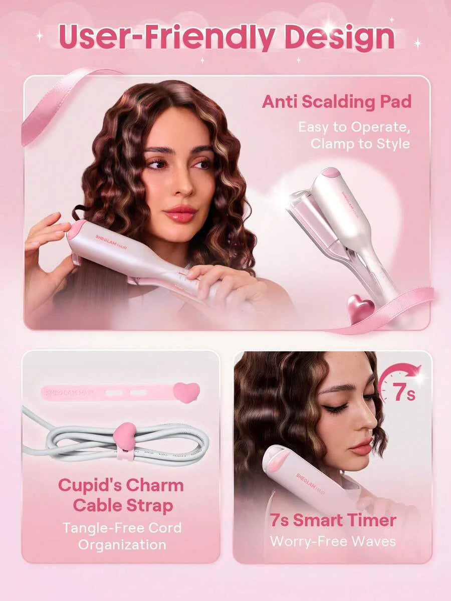 SHEGLAM HAIR Cupid's Charm Beach Babe Hair Waver