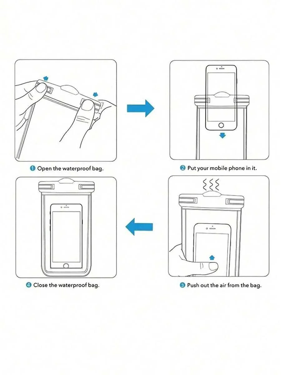 2pcs Waterproof Diving Phone Pouch