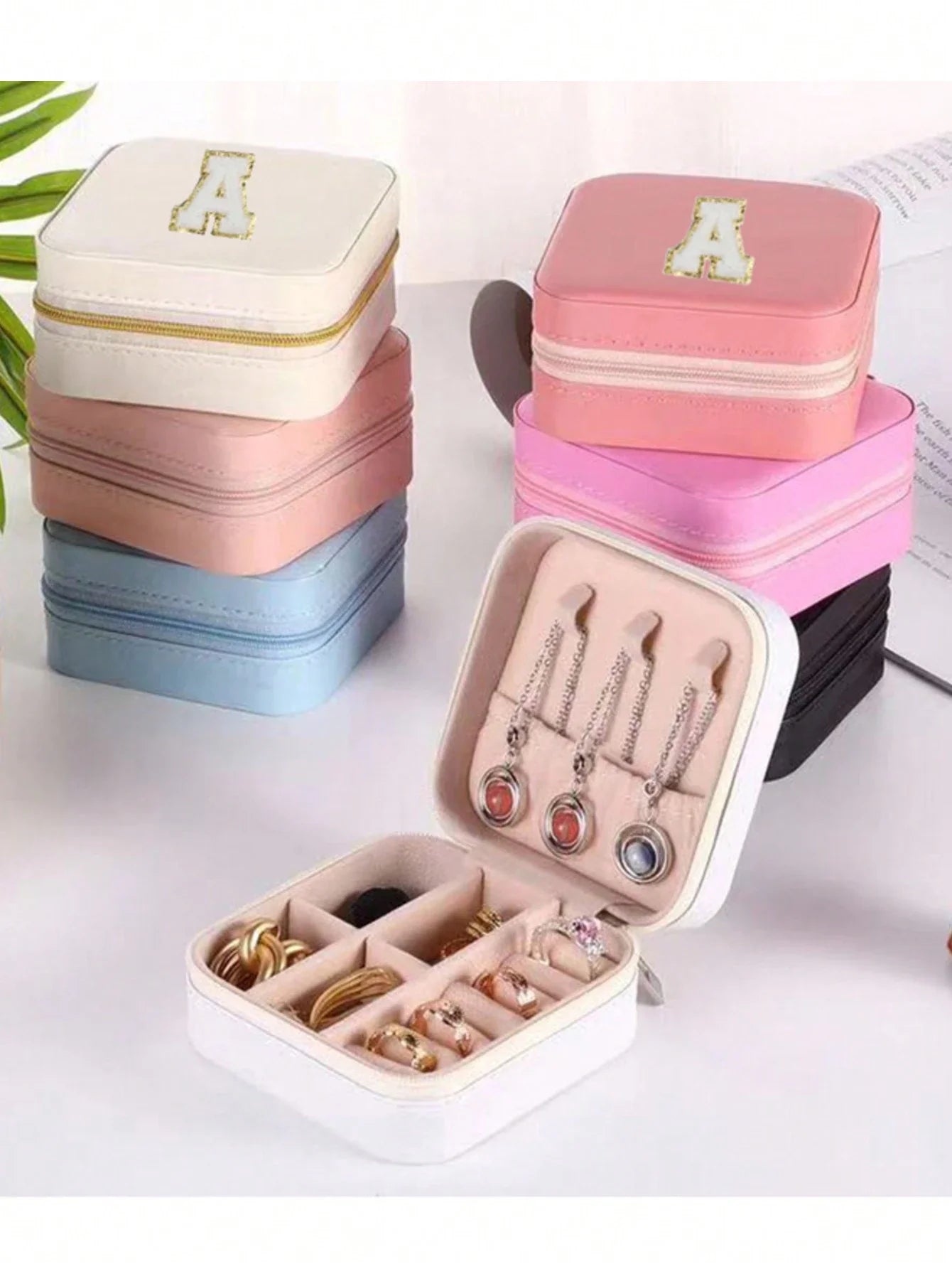 Personalized A-Z Travel Jewelry Box
