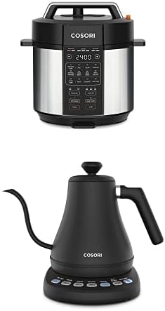 COSORI Electric Pressure Cooker 6QT & COSORI Electric Kettle Gooseneck with Temperature Control, 5 Presets