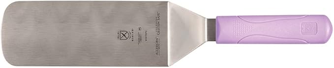 Mercer Culinary Millennia Turner/Spatula, 8 Inch x 3 Inch Blade, Purple Handle