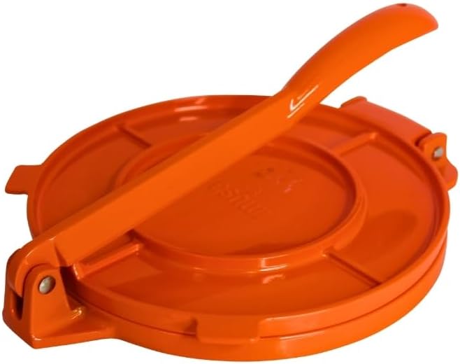 IMUSA USA Aluminum Tortilla Press 8-Inch, Orange