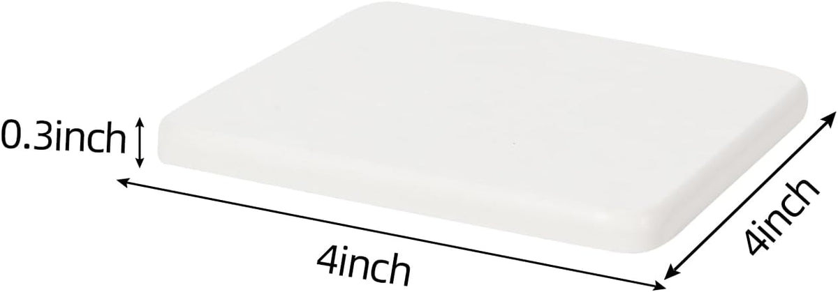 6 Pieces Water Absorbent Diatomite Coasters, Diatomaceous Earth Kitchen Soap Dish Bathroom Trays Water Absorbing Stone Tray for Sink Used for Hand Soaps Drinks Bottles