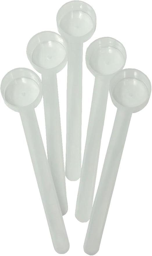 9 mL (9 CC) Long Handle Scoop for Measuring Coffee, Pet Food, Grains, Protein, Spices and Other Dry Goods (Pack of 5)