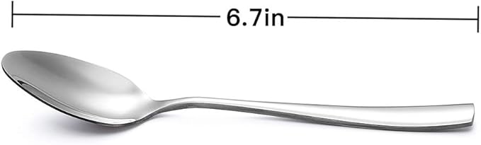 12-Piece Stainless Steel Teaspoon,6.7-Inches