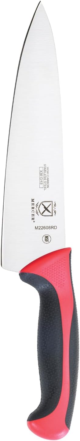 Mercer Culinary M22608RD Millennia Colors Chef's Knife, 8 Inch, Red