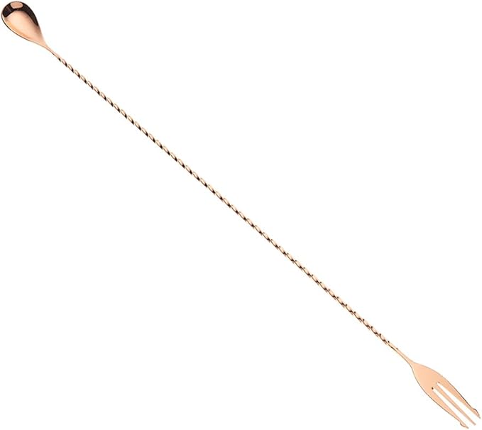 Barfly Fork Bar Spoon, End 19 5/8" (50 cm), Copper
