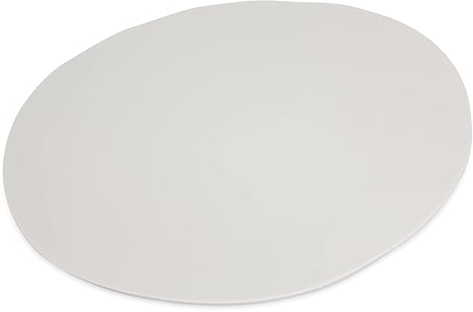 Carlisle FoodService Products Ridge Reusable Plate Rimless Plate for Home and Restaurant, Melamine, 11 Inches, Cement