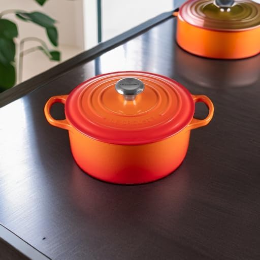 Le Creuset Enameled Cast Iron Signature Round Dutch Oven, 4.5 qt., Flame