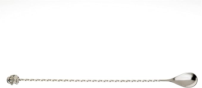 Barfly Santa Bar Spoon,Stainless Steel,Santa End 12" (30 cm)