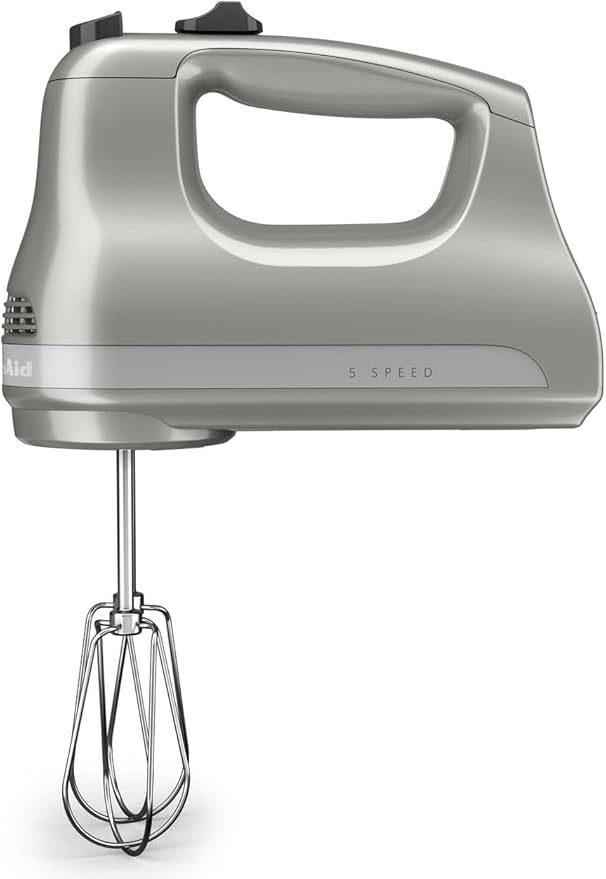 KitchenAid 5-Speed Ultra Power Hand Mixer - KHM512, Contour Silver
