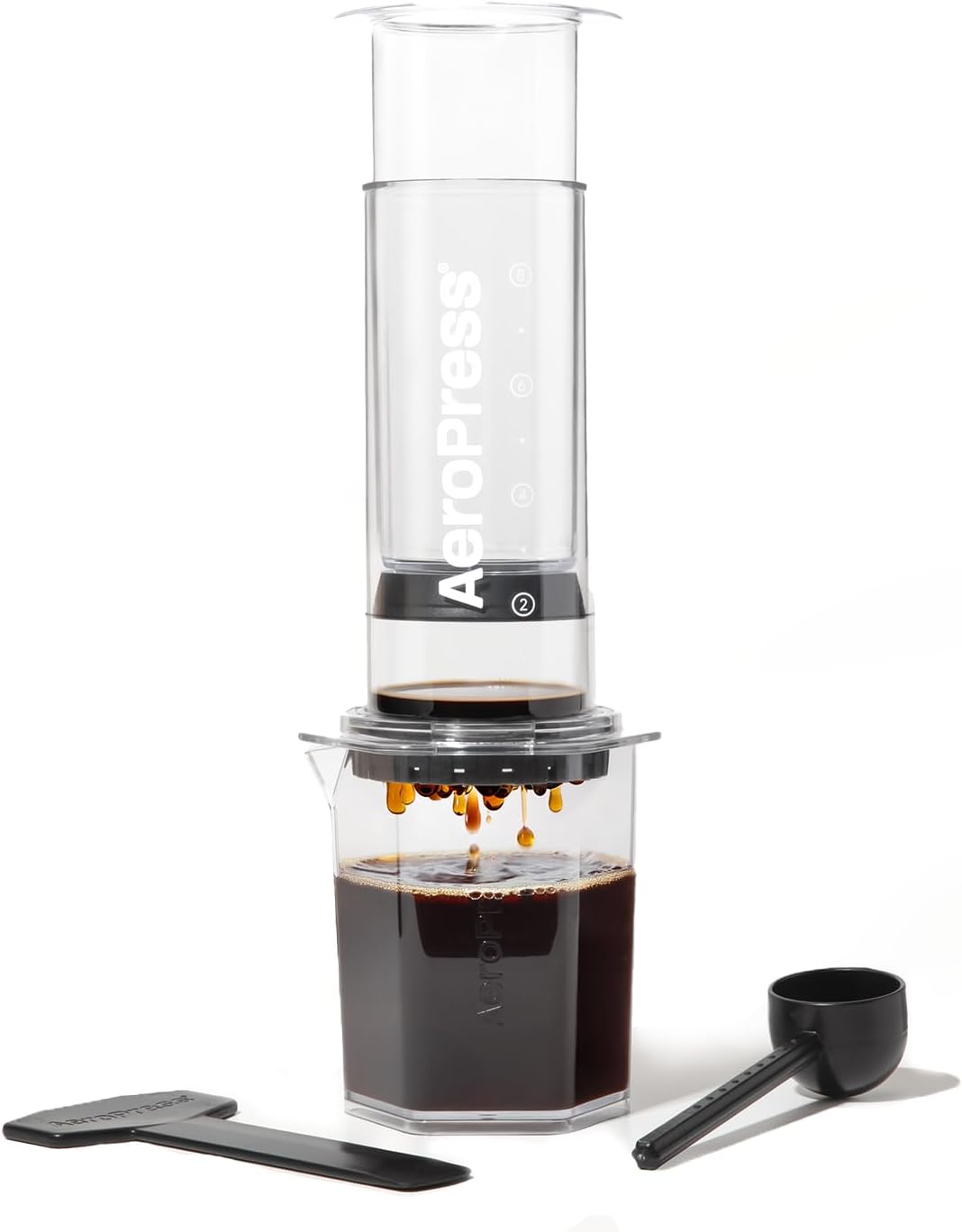 AeroPress Clear XL Coffee Press – 3 in 1 Brew Combines French Press, Pourover, Espresso, Full bodied smooth coffee without grit or bitterness, Portable Coffee Maker for Home, Office, Camping & Travel